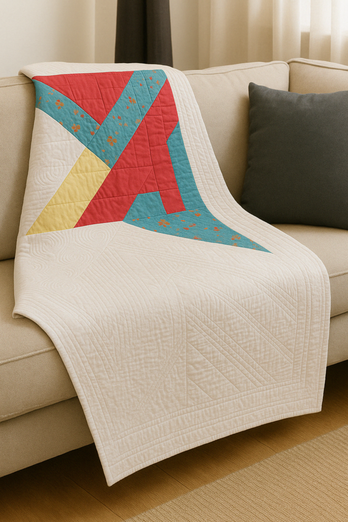 quilt no sofá